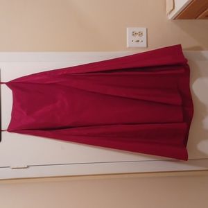 Beautiful Cherry Red Maxi Taffeta skirt size 2 Inc. Says petite but I am 5ft6